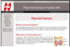 Thyroid Cancer Forum UK website